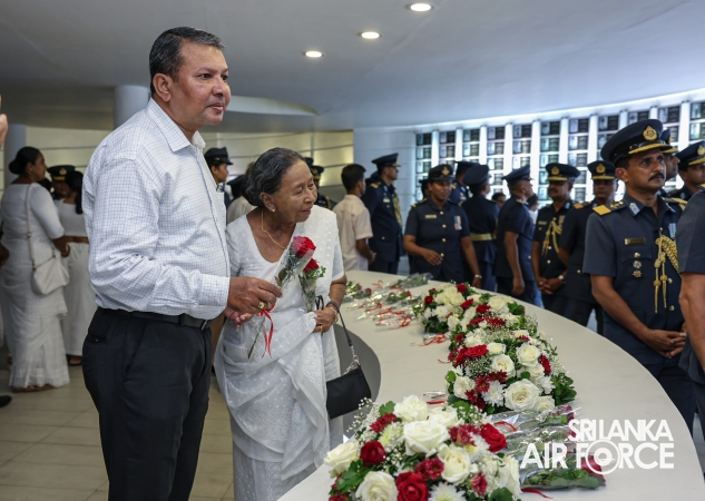 SLAF FALLEN WAR HEROES HONOURED AT THE WAR HEROES MONUMENT SLAF TRADE TRAINING SCHOOL, EKALA